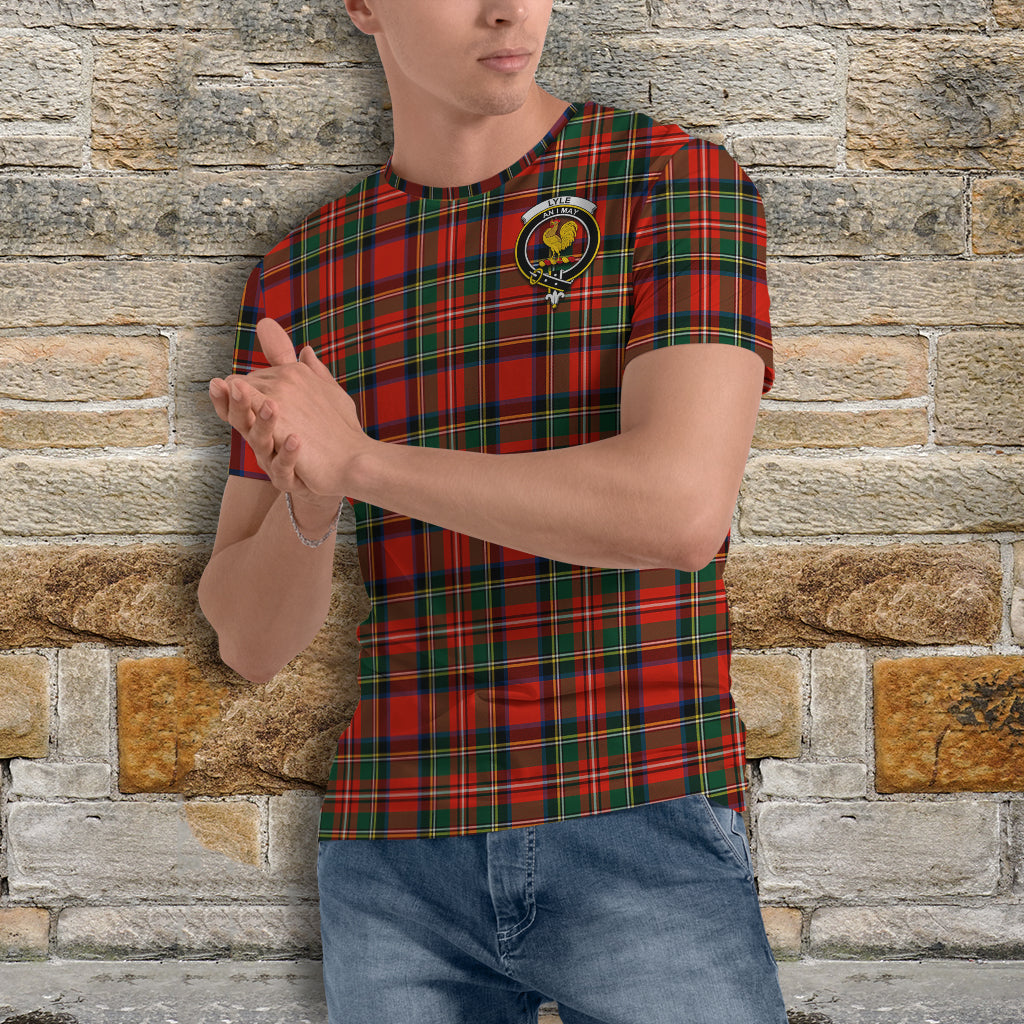 Lyle Tartan T-Shirt with Family Crest - Tartan Vibes Clothing