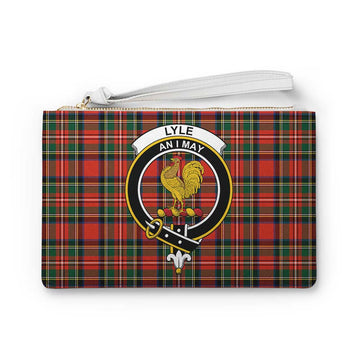 Tartan Vibes Clothing Lyle Family Crest Tartan Clutch Bag