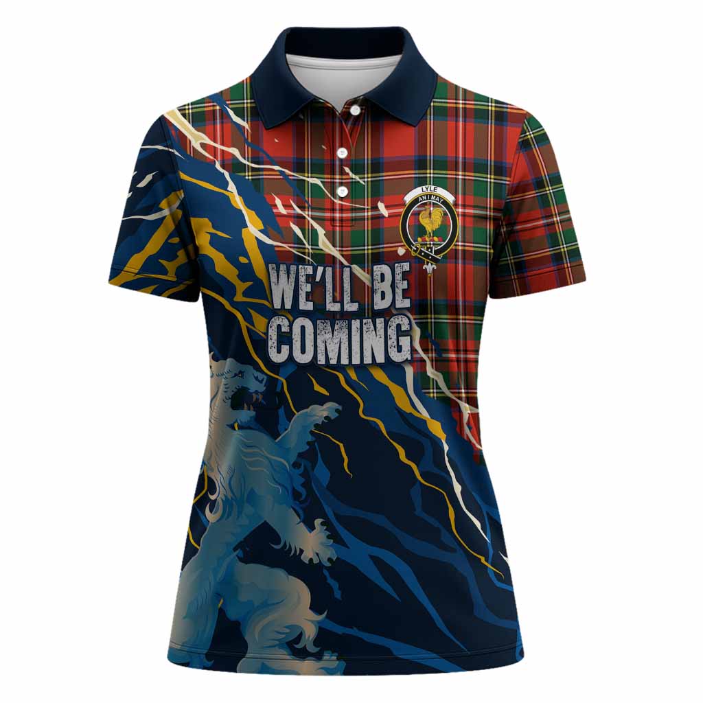 Lyle Scotland Tartan Women Polo Shirt WC2026 Football - We'll Be Coming