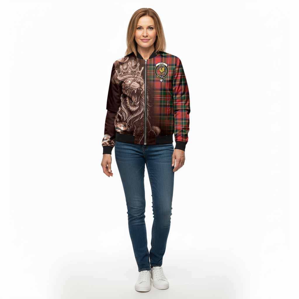 Lyle Tartan Bomber Jacket Roaring Lion Heritage