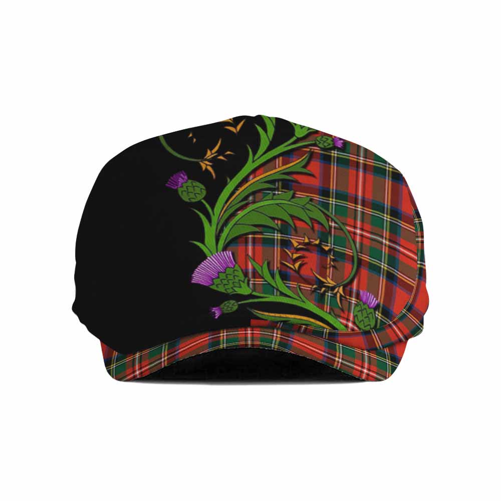 Lyle Tartan Flat Cap, Jeff Cap Scottish Thistle Pride Heritage Art