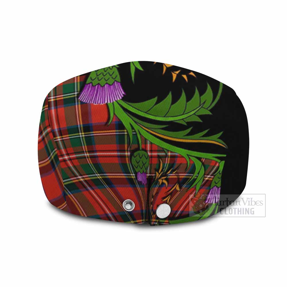 Lyle Tartan Flat Cap, Jeff Cap Scottish Thistle Pride Heritage Art