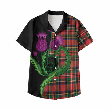 Lyle Tartan Kid Hawaiian Shirt Traditional Scottish Thistle