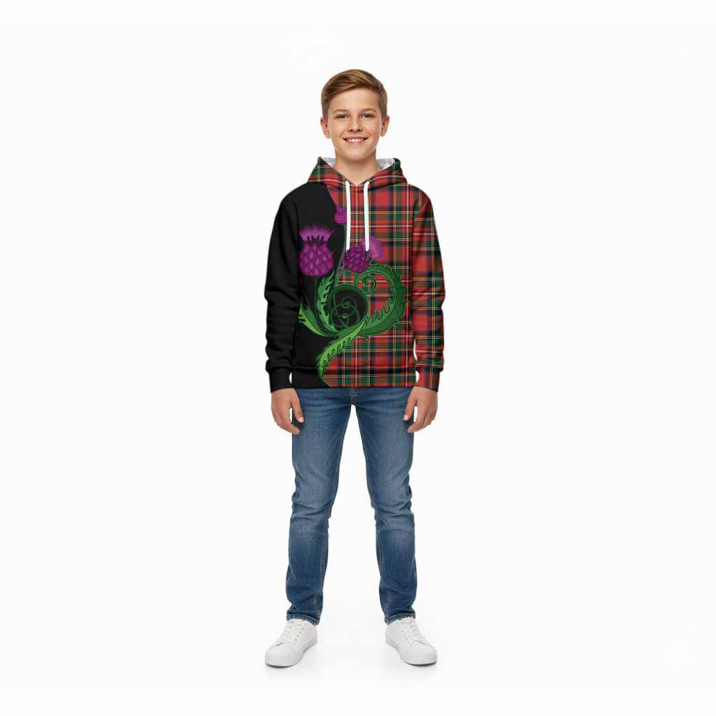 Lyle Tartan Kid Hoodie Traditional Scottish Thistle
