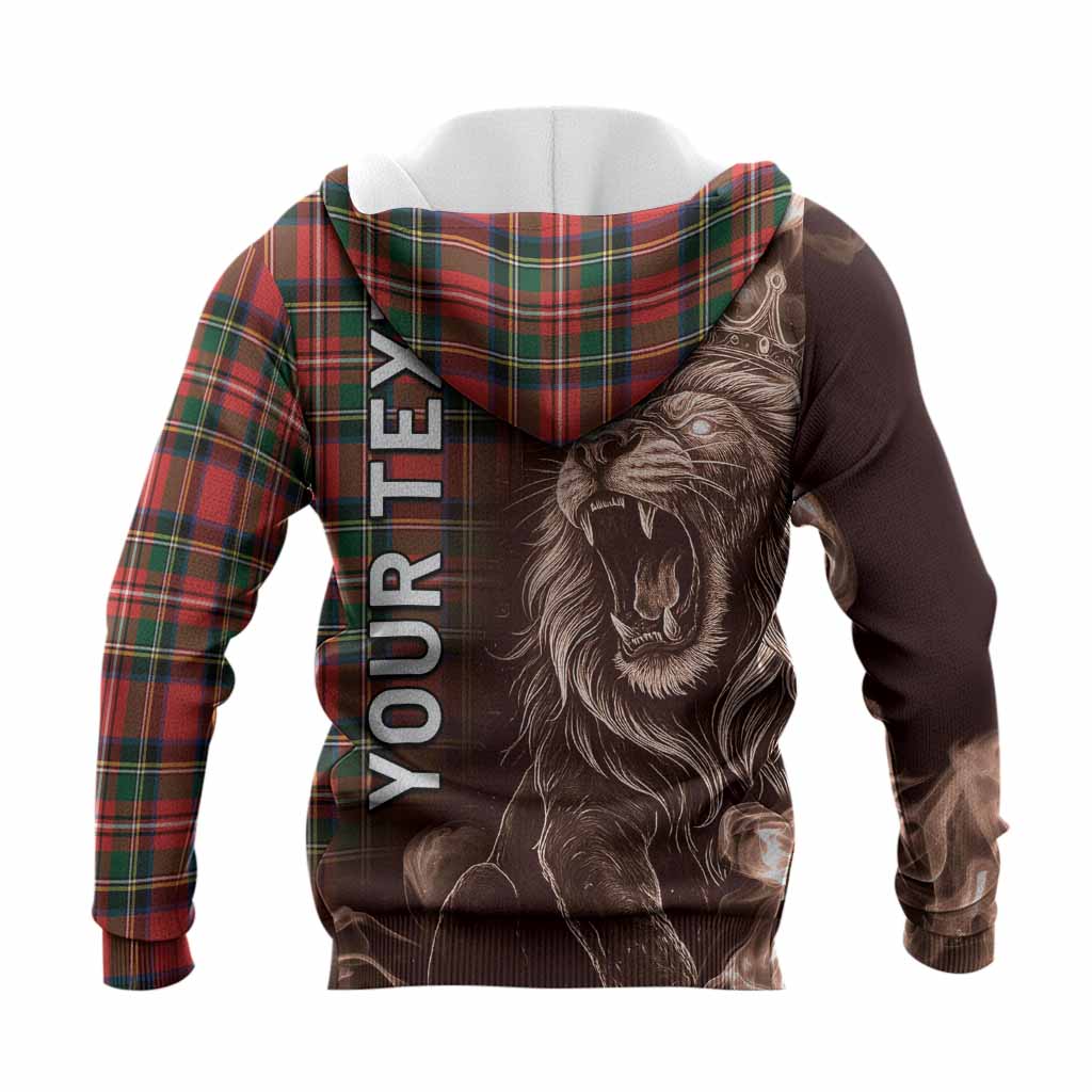 Lyle Tartan Knitted Hoodie Roaring Lion Heritage
