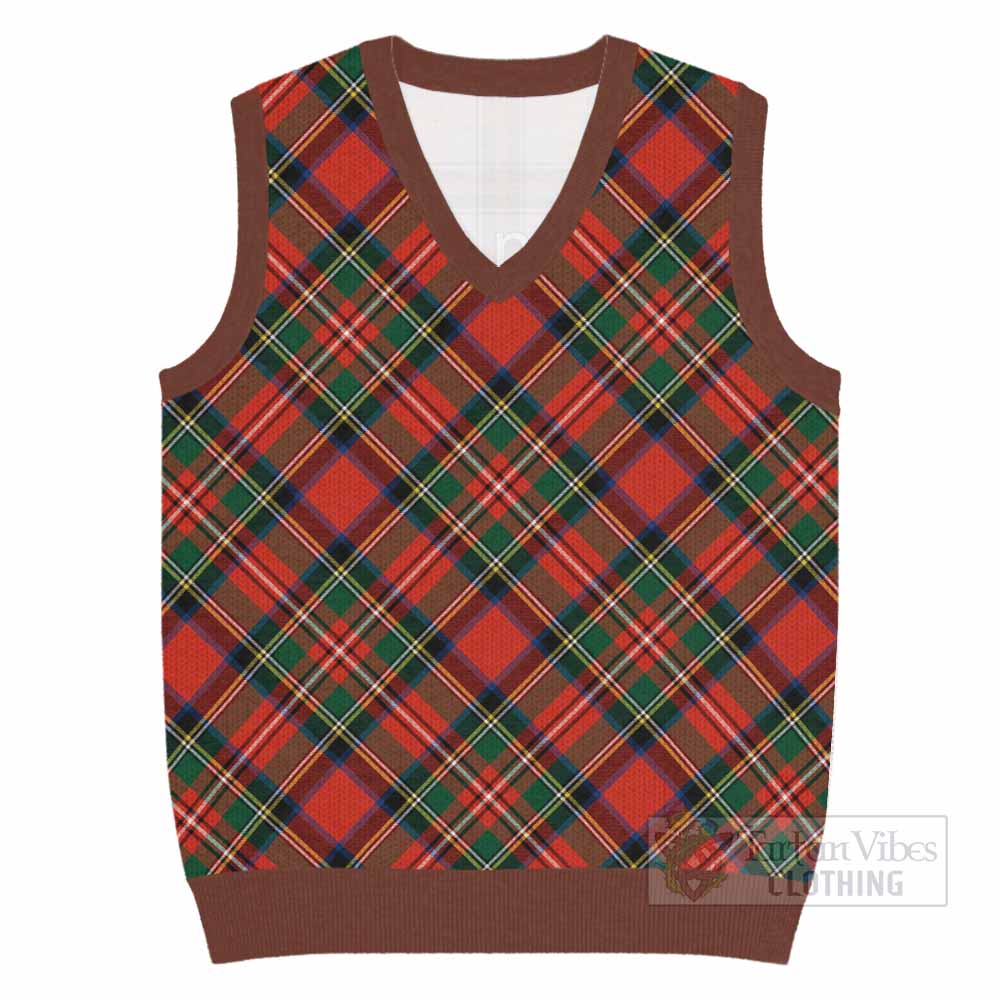Lyle Tartan  Knitted V-Neck Vest Cross Style