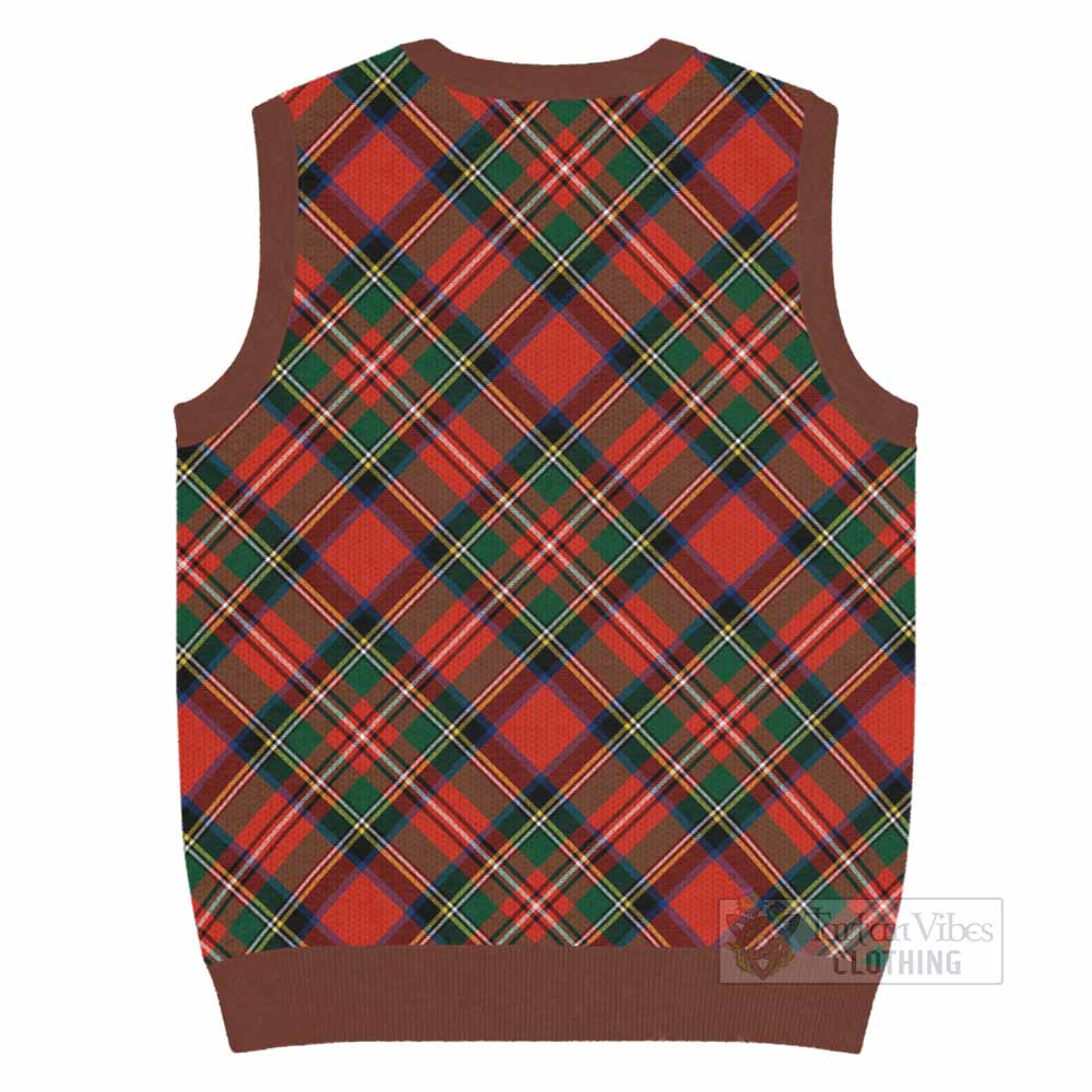 Lyle Tartan  Knitted V-Neck Vest Cross Style
