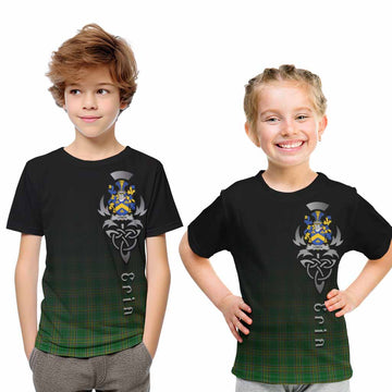 Lynch Irish Clan Kid T-Shirt with Coat of Arms Erin Go Bragh Celtic Inspired