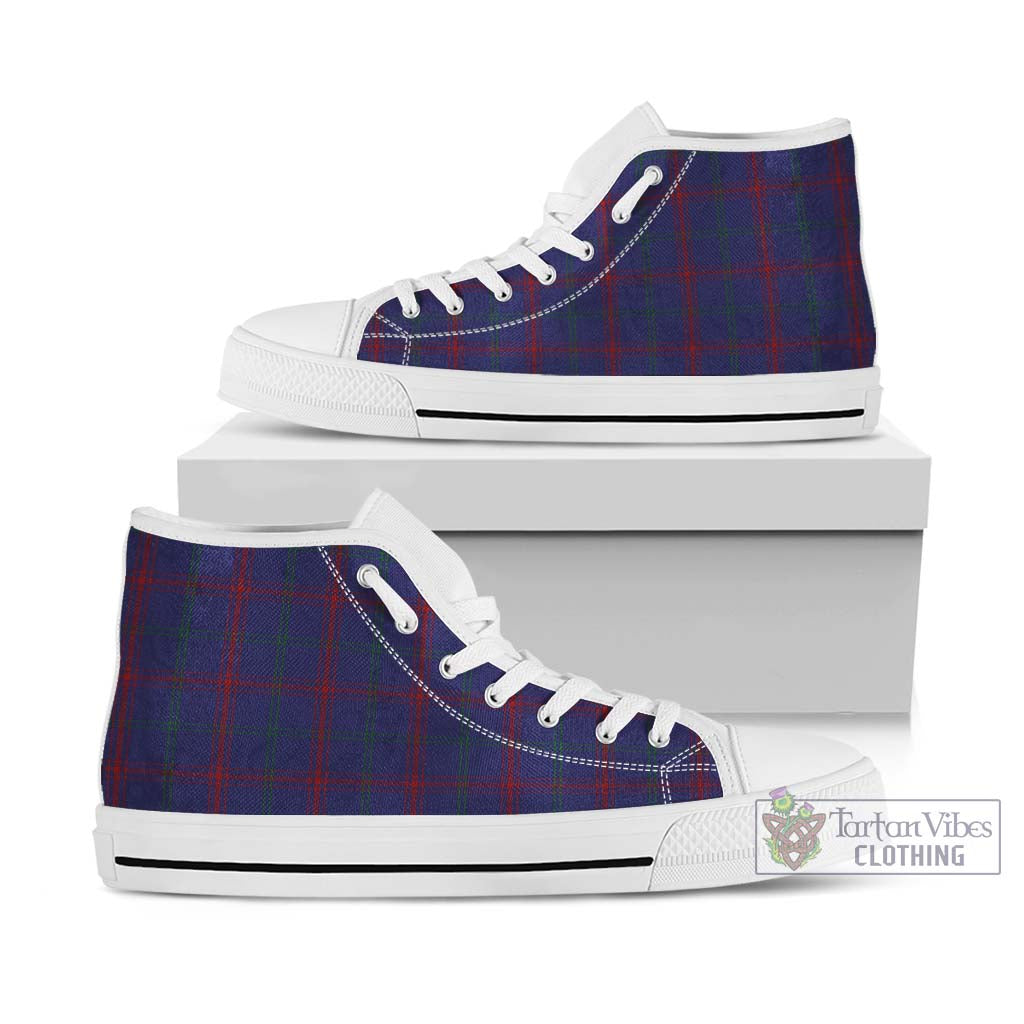 Lynch Tartan High Top Shoes Kid High Top - White Sole - Tartan Vibes Clothing