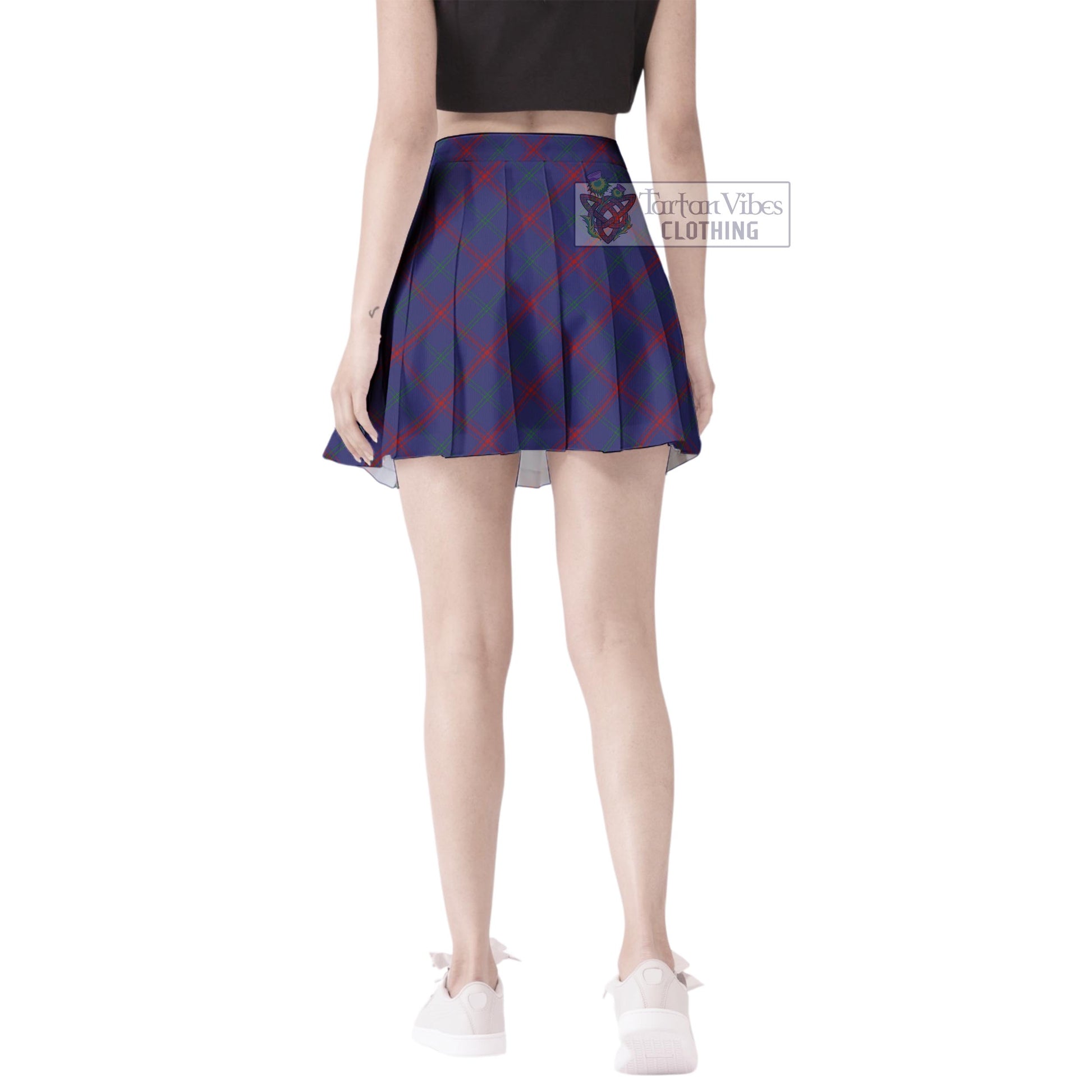 Lynch Tartan Women's Plated Mini Skirt Cross Style - Tartan Vibes Clothing