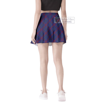 Lynch Tartan Women's Plated Mini Skirt Cross Style - Tartan Vibes Clothing