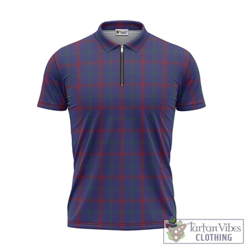 Lynch Tartan Zipper Polo Shirt - Tartan Vibes Clothing