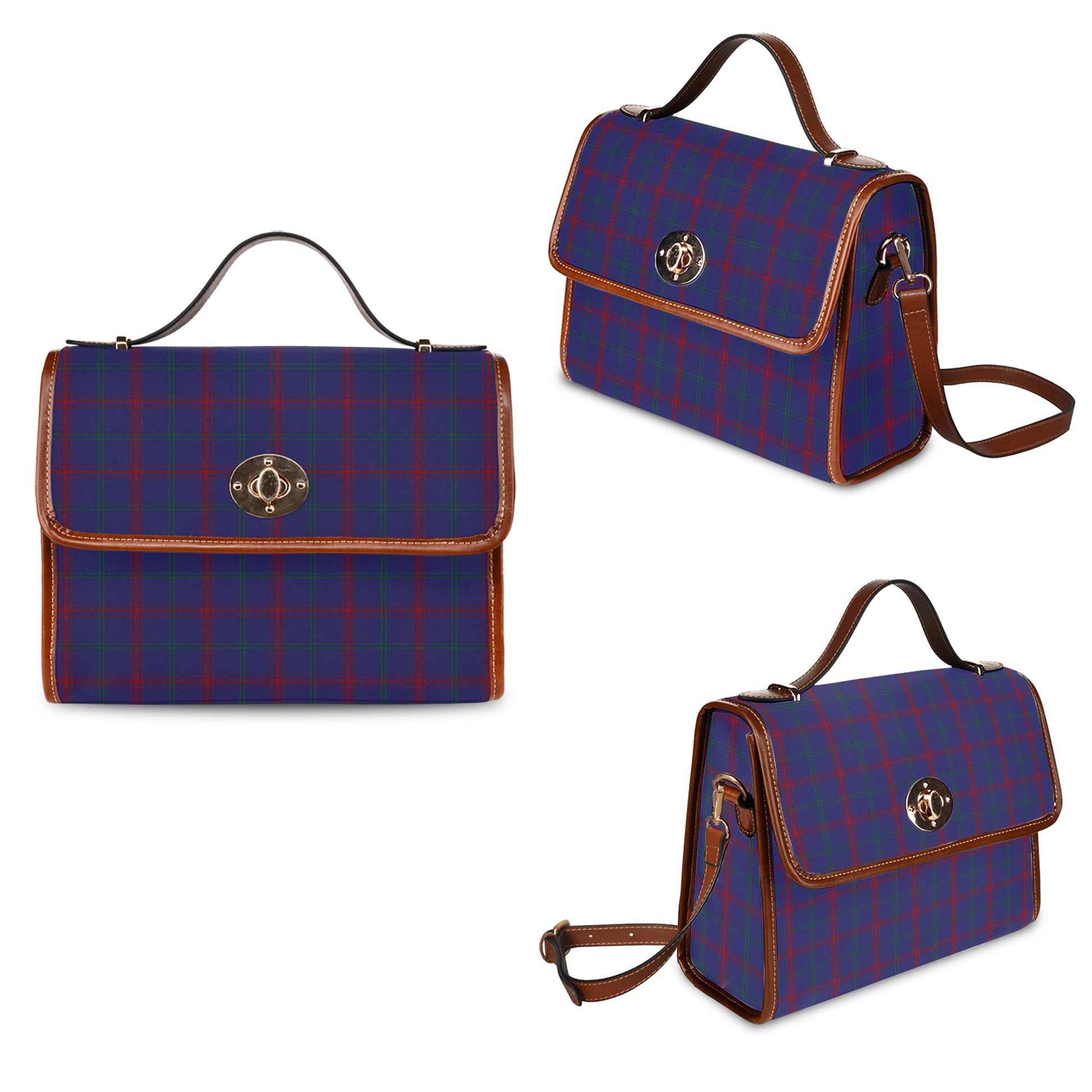 lynch-tartan-leather-strap-waterproof-canvas-bag