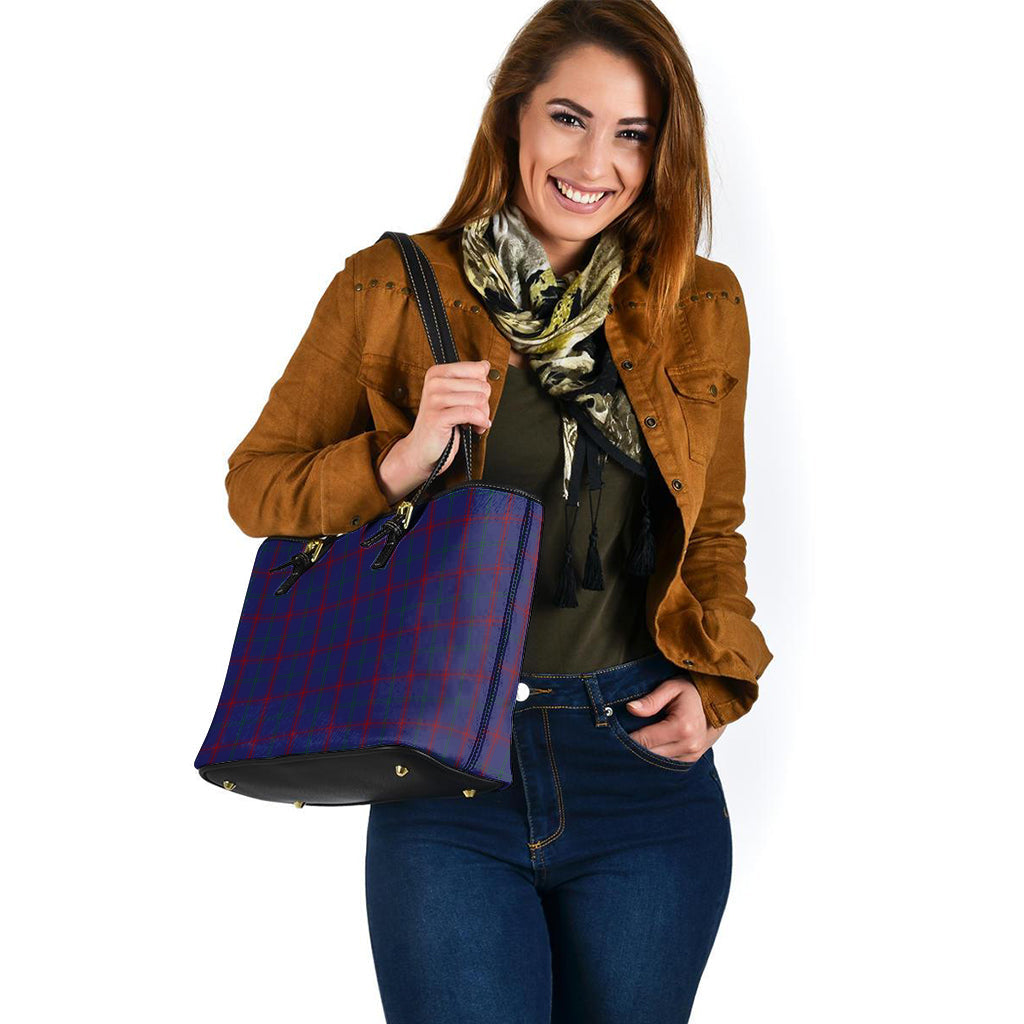 Lynch Tartan Leather Tote Bag - Tartan Vibes Clothing