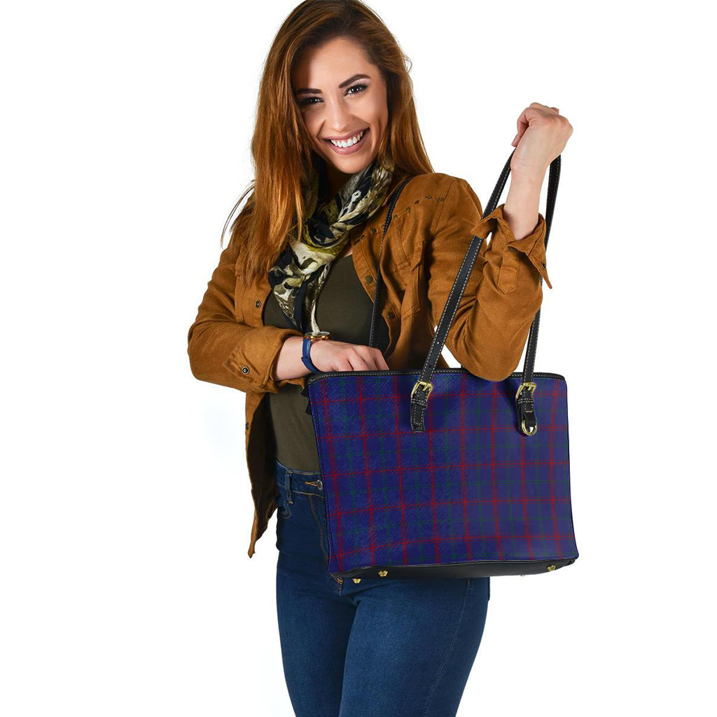 Lynch Tartan Leather Tote Bag - Tartan Vibes Clothing