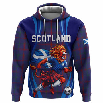 Lynch Scotland Football Tartan Hoodie Lion Mascot Go Scottish Pullover Hoodie - Tartan Vibes Clothing