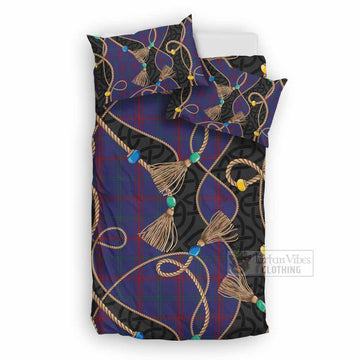 Lynch Scottish Tartan Twisted Ropes Stylized Bedding Set UK Bedding Set UK Double 79*79 inch - Tartan Vibes Clothing