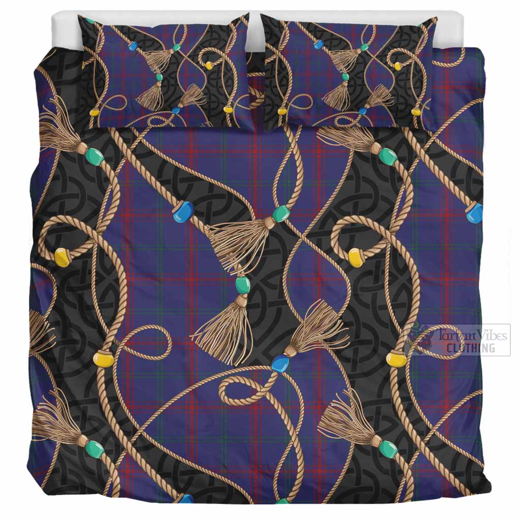Lynch Scottish Tartan Twisted Ropes Stylized Bedding Set UK Bedding Set UK Super King 104*94 inch - Tartan Vibes Clothing