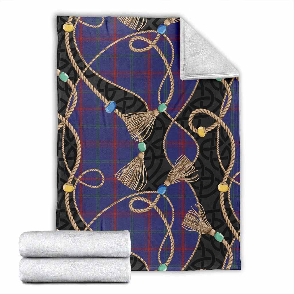 Lynch Scottish Tartan Twisted Ropes Stylized Blanket X-Large 59 x 79 inches 150 x 200 cm - Tartan Vibes Clothing