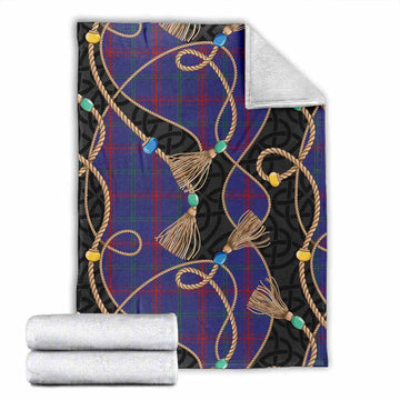 Lynch Scottish Tartan Twisted Ropes Stylized Blanket X-Large 59 x 79 inches 150 x 200 cm - Tartan Vibes Clothing