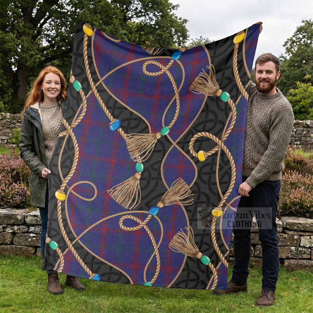Lynch Scottish Tartan Twisted Ropes Stylized Blanket - Tartan Vibes Clothing