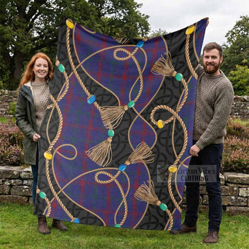 Lynch Scottish Tartan Twisted Ropes Stylized Blanket - Tartan Vibes Clothing