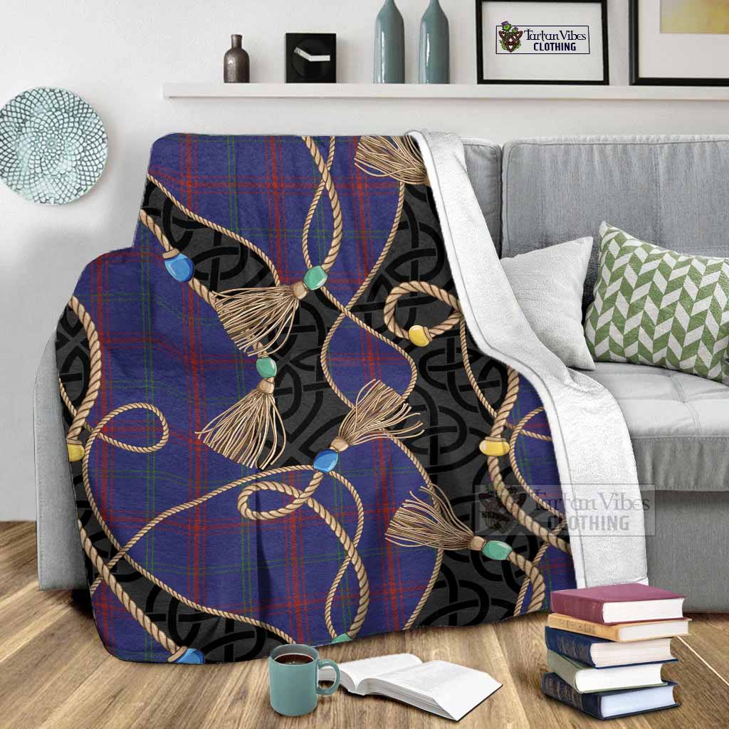 Lynch Scottish Tartan Twisted Ropes Stylized Blanket - Tartan Vibes Clothing