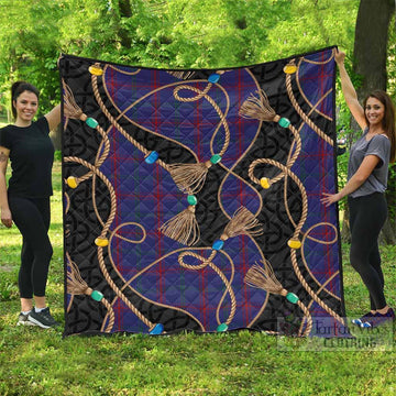 Lynch Scottish Tartan Twisted Ropes Stylized Premium Quilt - Tartan Vibes Clothing