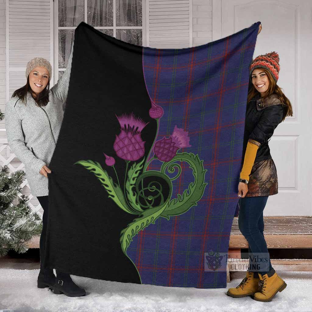 Lynch Tartan Blanket Traditional Scottish Thistle - Tartan Vibes Clothing