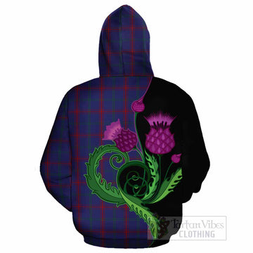Lynch Tartan Cotton Hoodie Traditional Scottish Thistle