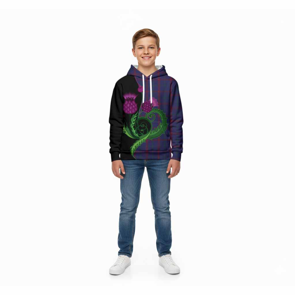 Lynch Tartan Kid Hoodie Traditional Scottish Thistle