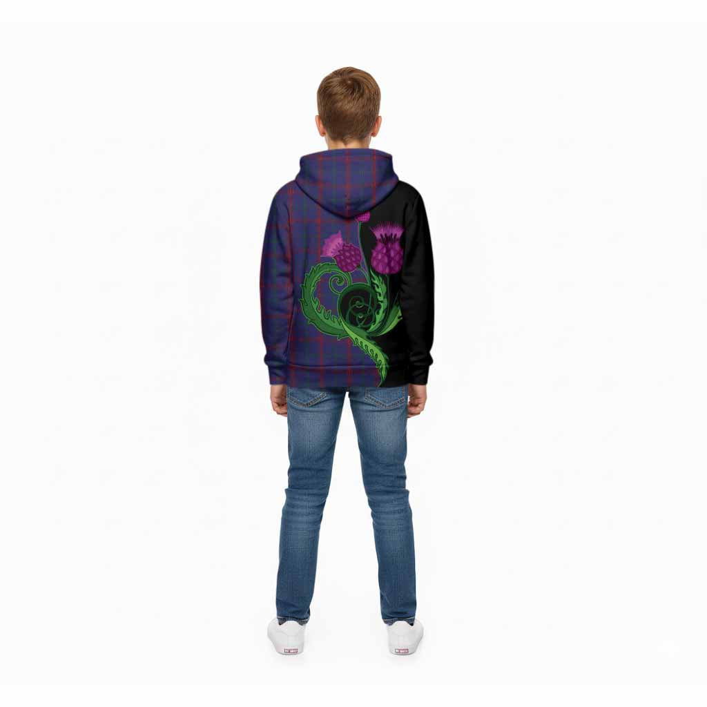 Lynch Tartan Kid Hoodie Traditional Scottish Thistle