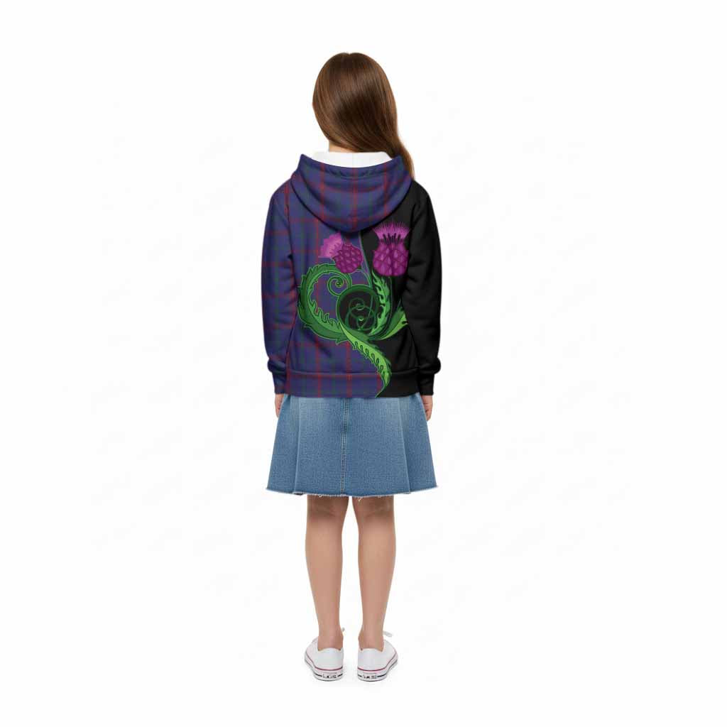 Lynch Tartan Kid Hoodie Traditional Scottish Thistle