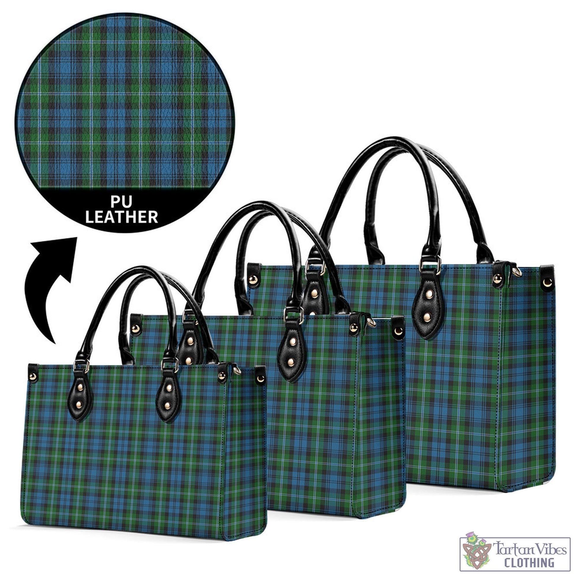 Lyon Tartan Luxury Leather Handbags - Tartan Vibes Clothing