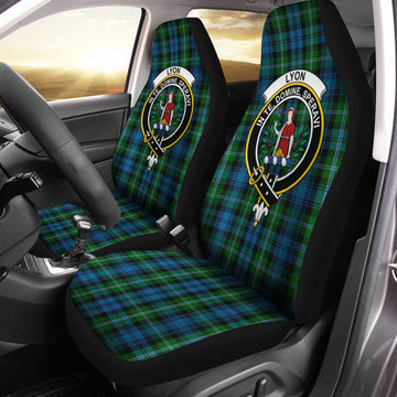 Lyon Tartan Car Seat Cover with Family Crest One Size - Tartan Vibes Clothing