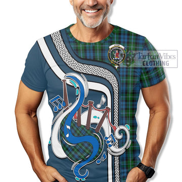Lyon Tartan T-Shirt with Epic Bagpipe Style