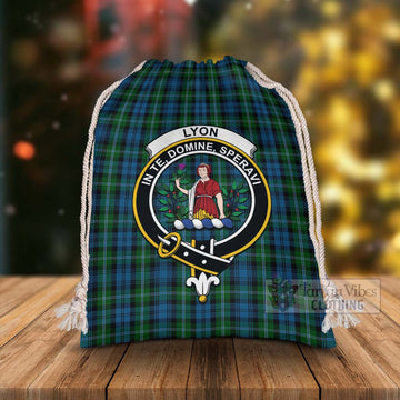 Lyon Tartan Christmas Santa's Bag with Family Crest - Tartan Vibes Clothing
