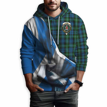 Lyon Tartan Hoodie with Family Crest Scotland Patriotic Style Pullover Hoodie - Tartan Vibes Clothing
