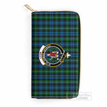 Tartan Vibes Clothing Lyon Tartan Women's Leather Wallet with Family Crest
