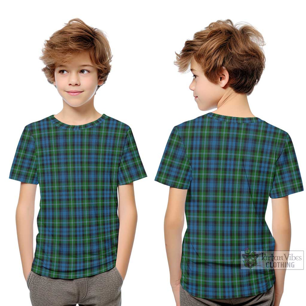Lyon Tartan Kid T-Shirt Youth XL Size14 - Tartan Vibes Clothing