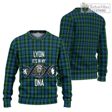 Lyon Tartan Ugly Sweater with Family Crest DNA In Me Style Unisex - Tartan Vibes Clothing