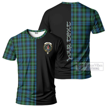 Lyon Tartan T-Shirt with Family Crest and Half Of Me Style