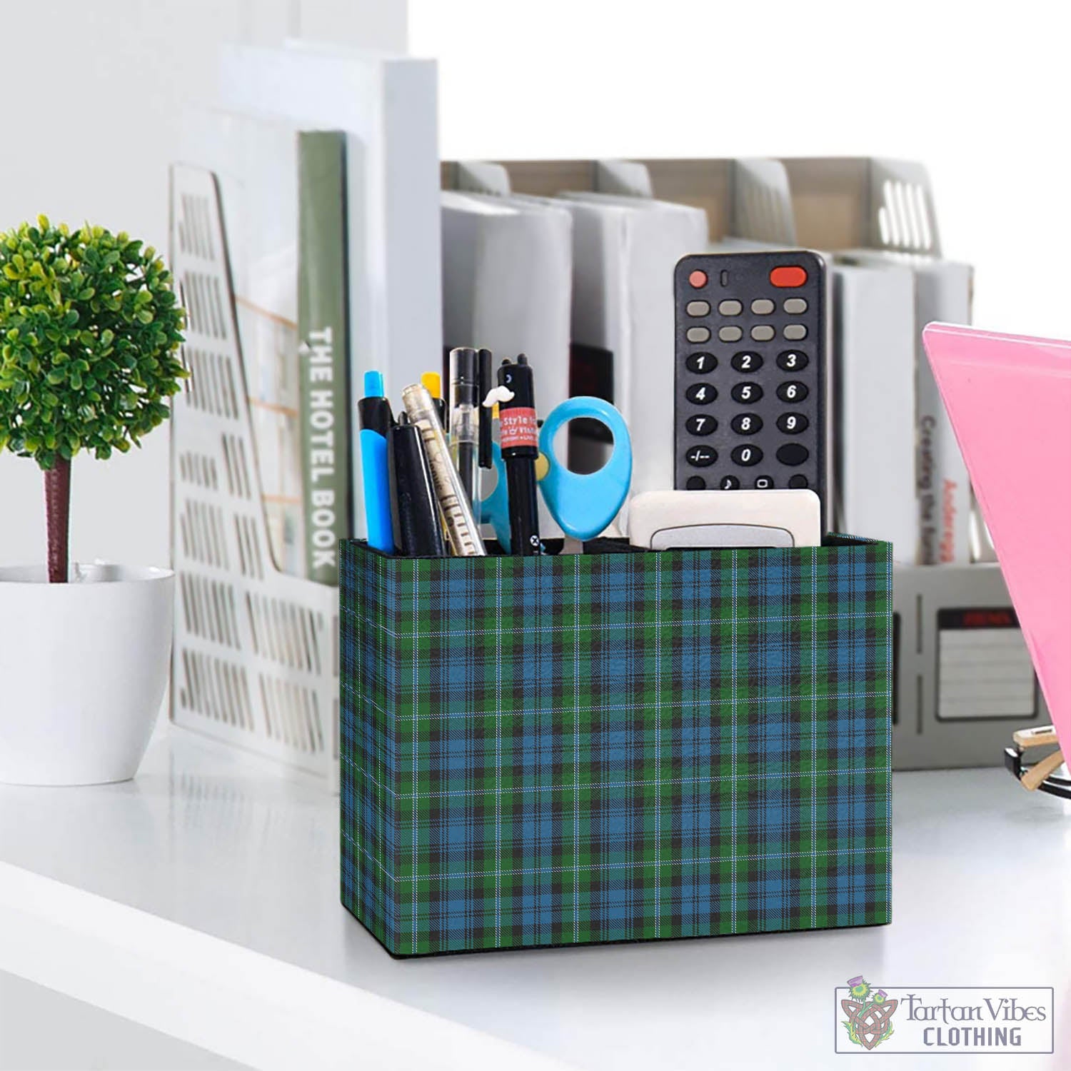 Lyon Tartan Pen Holder One Size 5.9"(L)*2.7"(W)*4.3"(H) - Tartan Vibes Clothing