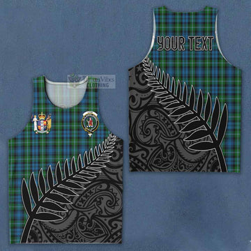 Lyon Crest Tartan Men's Tank Top with New Zealand Silver Fern Half Style Men - Tartan Vibes Clothing
