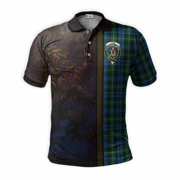 Lyon Tartan Family Crest Polo Shirt Alba Gu Brath Be Brave Lion Ancient Style Kid - Tartan Vibes Clothing