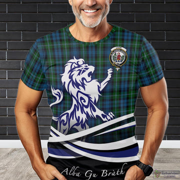 Lyon Tartan T-Shirt with Alba Gu Brath Regal Lion Emblem
