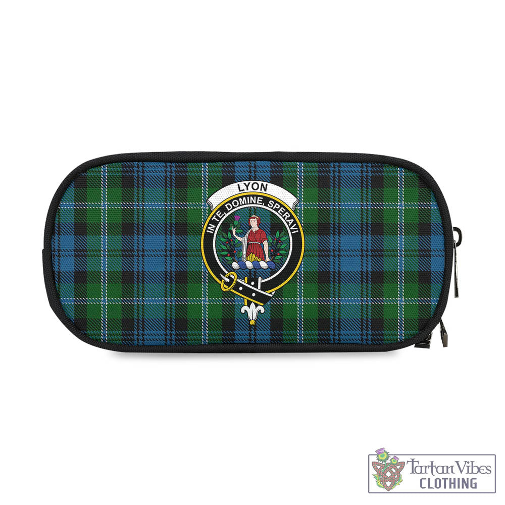 Lyon Tartan Pen and Pencil Case with Family Crest One Size 4.13*8.74 inch - Tartan Vibes Clothing