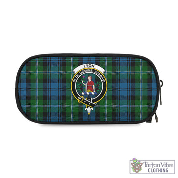 Lyon Tartan Pen and Pencil Case with Family Crest One Size 4.13*8.74 inch - Tartan Vibes Clothing