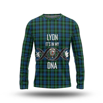 Lyon Tartan Long Sleeve T-Shirt with Family Crest DNA In Me Style Unisex - Tartan Vibes Clothing
