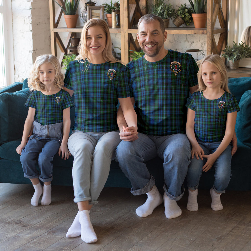 Lyon Tartan T-Shirt with Family Crest Kid's Shirt - Tartan Vibes Clothing